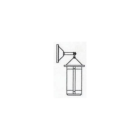 Arroyo Craftsman 7" berkeley long body wall mount BB-7LM-BZ